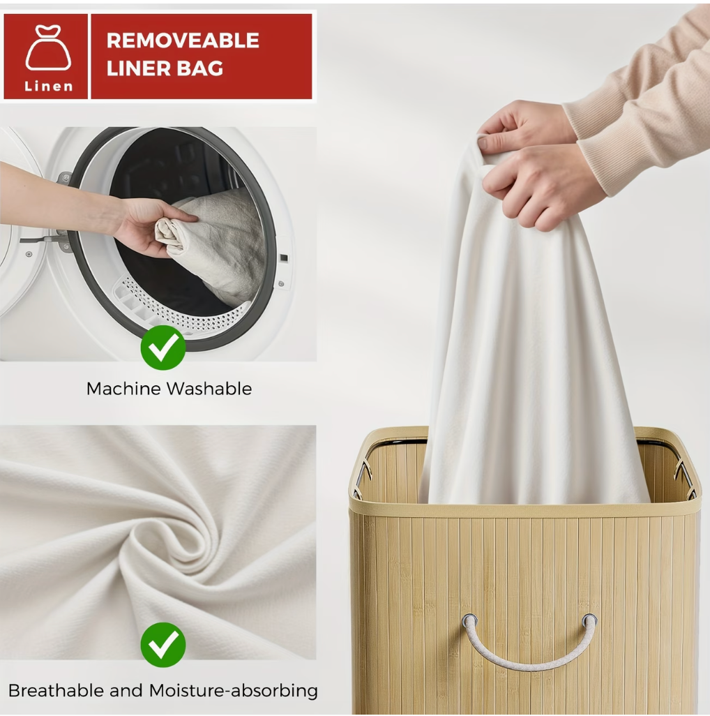 Laundry Basket With Lid | Bathroom Collection | Aroselle