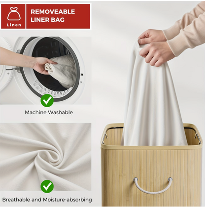 Laundry Basket With Lid | Bathroom Collection | Aroselle