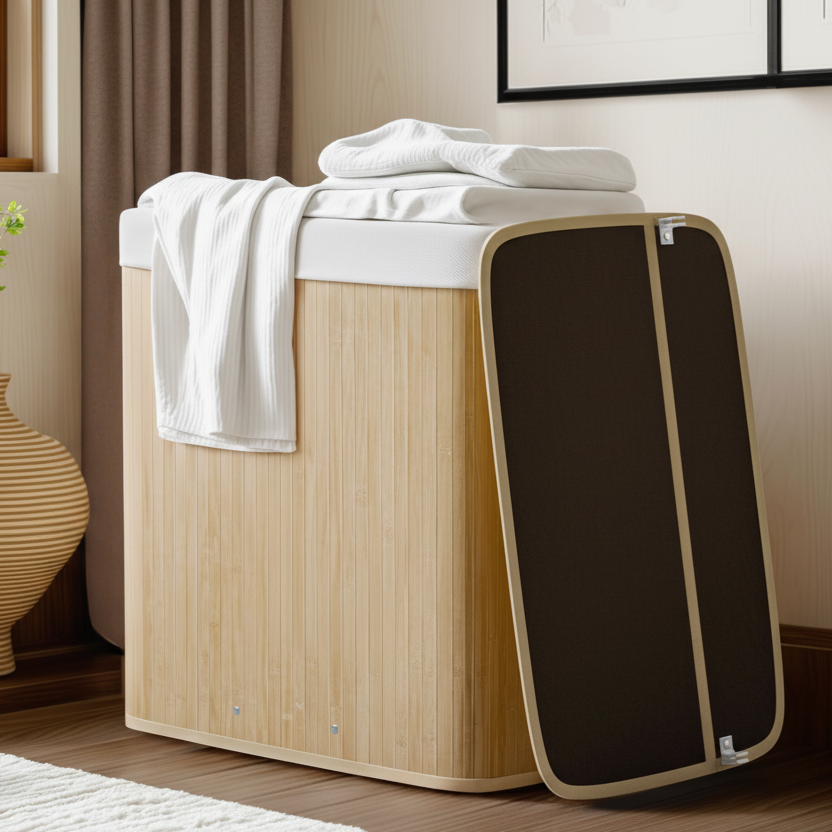 Laundry Basket With Lid | Bathroom Collection | Aroselle