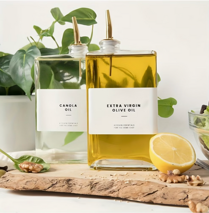 Glass Oil Dispenser Bottle (2PCS) | Kitchen Collection | Aroselle