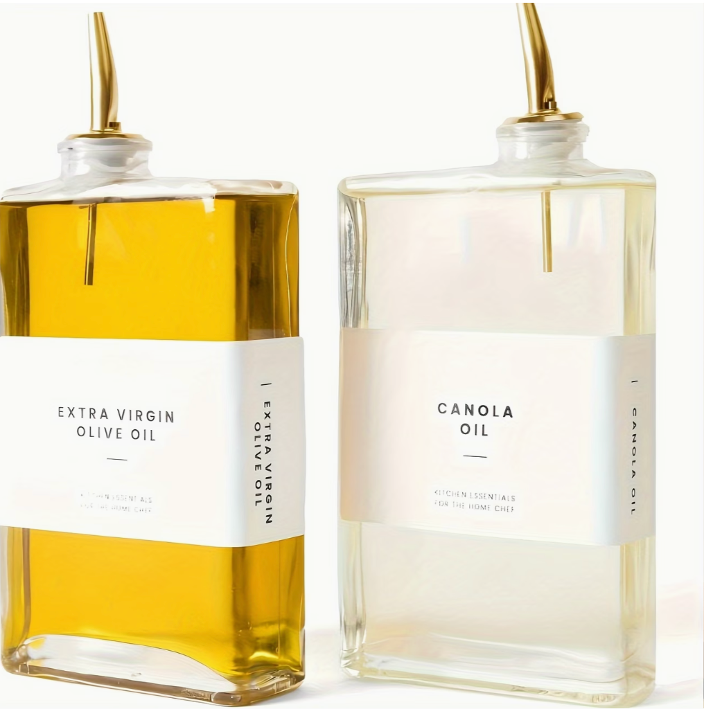 Glass Oil Dispenser Bottle (2PCS) | Kitchen Collection | Aroselle