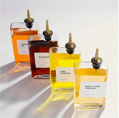 Glass Oil Dispenser Bottle (2PCS) | Kitchen Collection | Aroselle