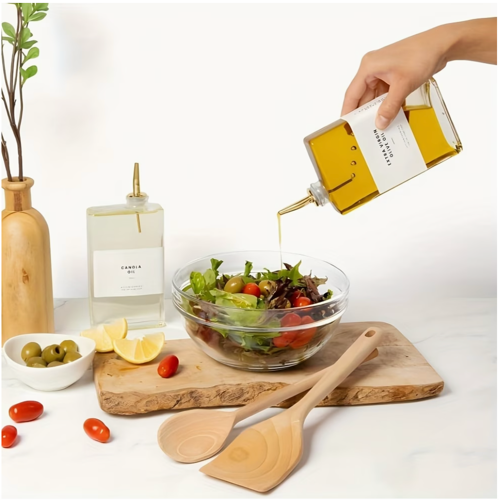 Glass Oil Dispenser Bottle (2PCS) | Kitchen Collection | Aroselle