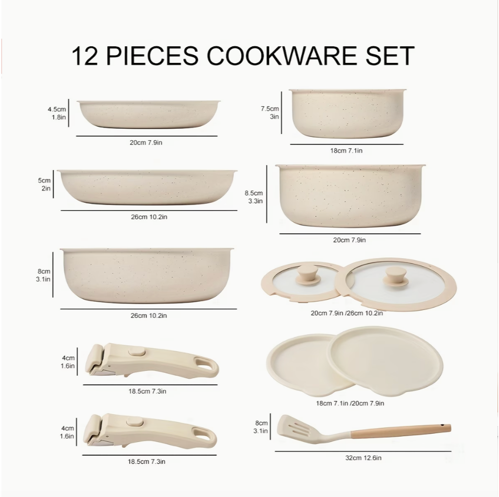 Induction Pots And Pan Set | Kitchen Collection | Aroselle