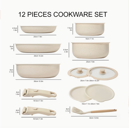 Induction Pots And Pan Set | Kitchen Collection | Aroselle
