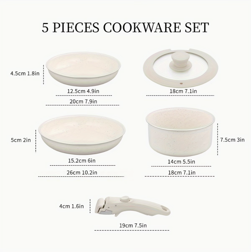 Induction Pots And Pan Set | Kitchen Collection | Aroselle