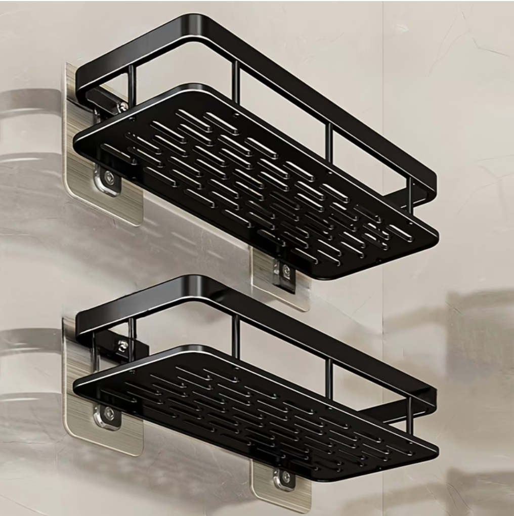 Black Bathroom Caddies (2pcs) | Bathroom Collection | Aroselle