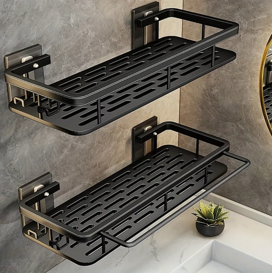 Black Bathroom Caddies (2pcs) | Bathroom Collection | Aroselle