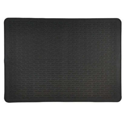 Silicone Induction Cooktop Mat, Heat-Resistant Non-Slip Kitchen Protector in Black and Grey, 71x50cm or 76x53cm