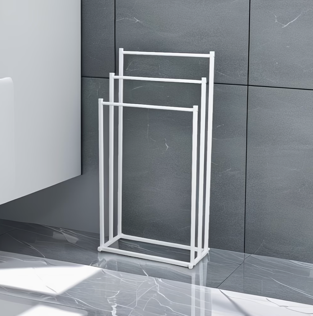 Black Standing Towel Rack | Bathroom Collection | Aroselle