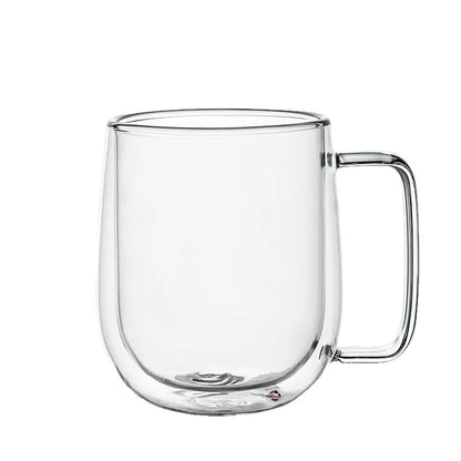 Double Wall Borosilicate Glass Coffee Mug with Handle - Heat Resistant, 250ml to 450ml Sizes 6