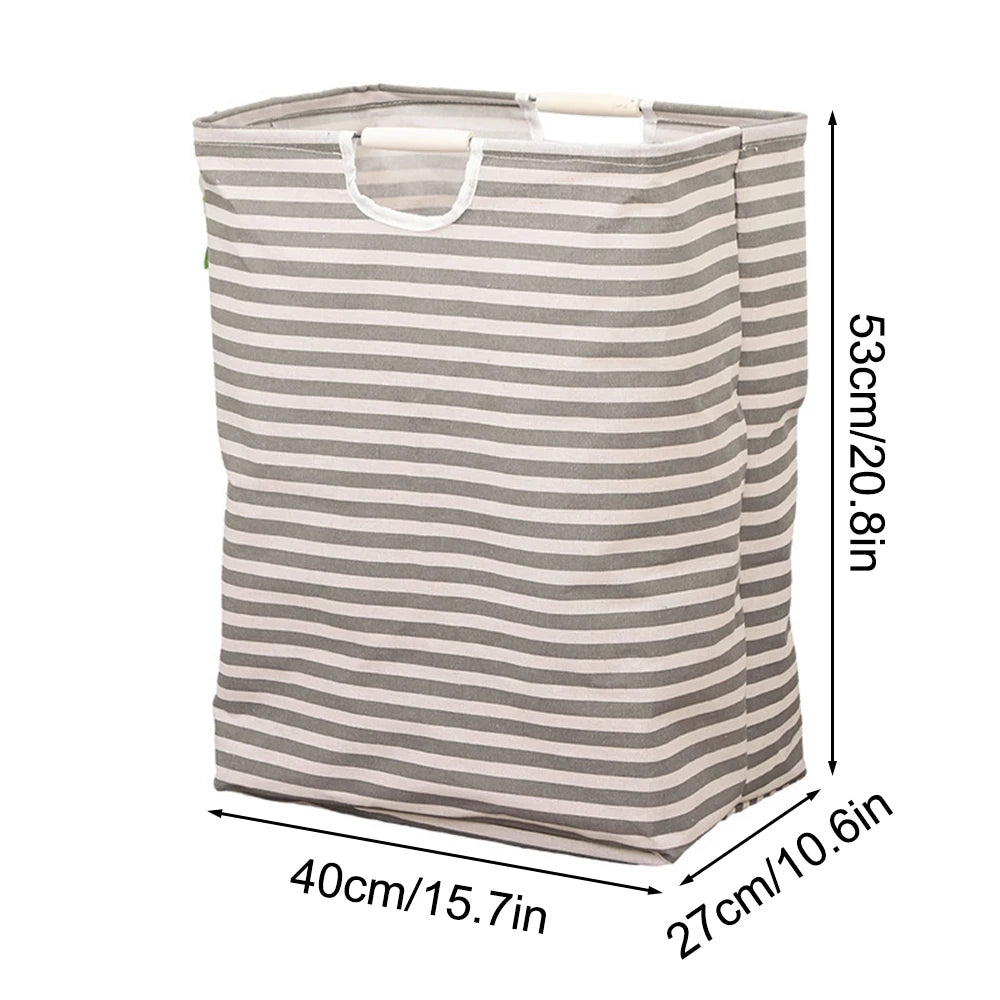 Portable Waterproof Fabric Laundry Basket – Collapsible Hamper for Bathroom and Versatile Storage 4