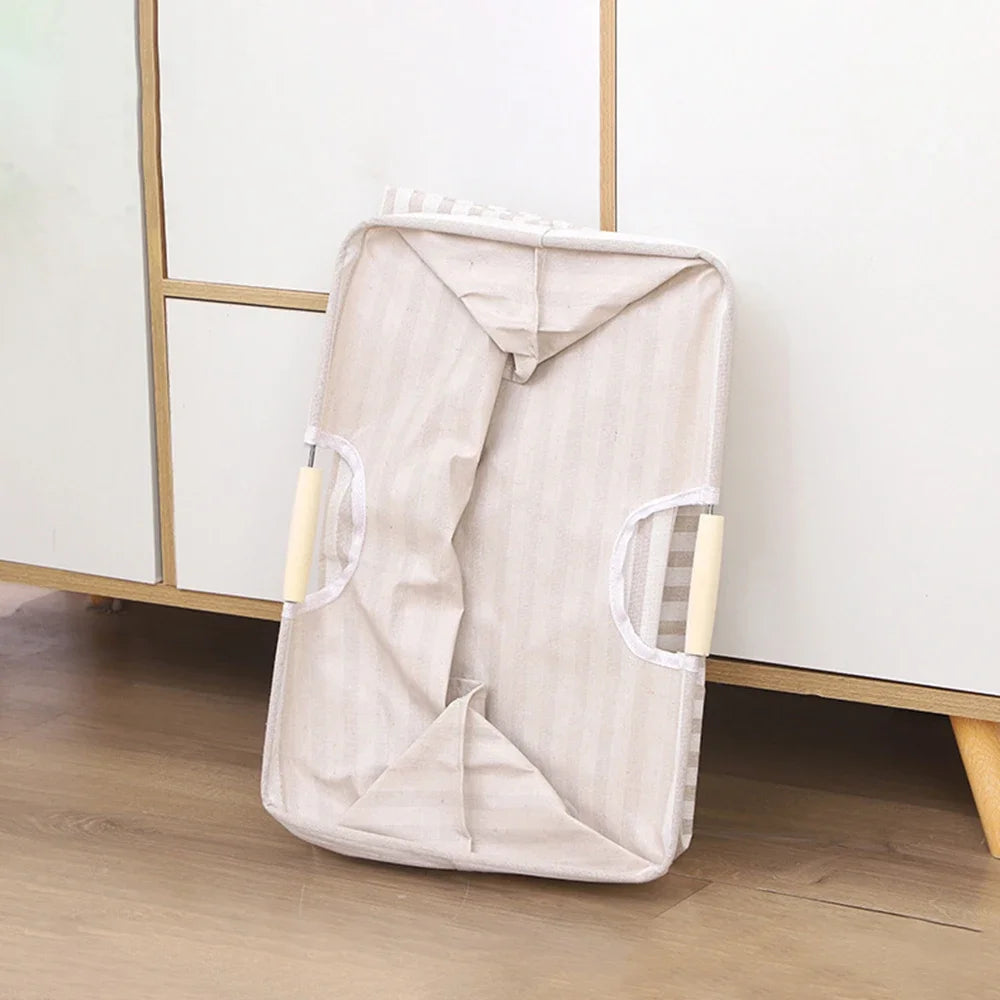 Portable Waterproof Fabric Laundry Basket – Collapsible Hamper for Bathroom and Versatile Storage 5