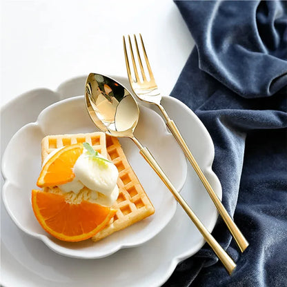 Golden Cutlery Set For One | Kitchen Collection | Aroselle