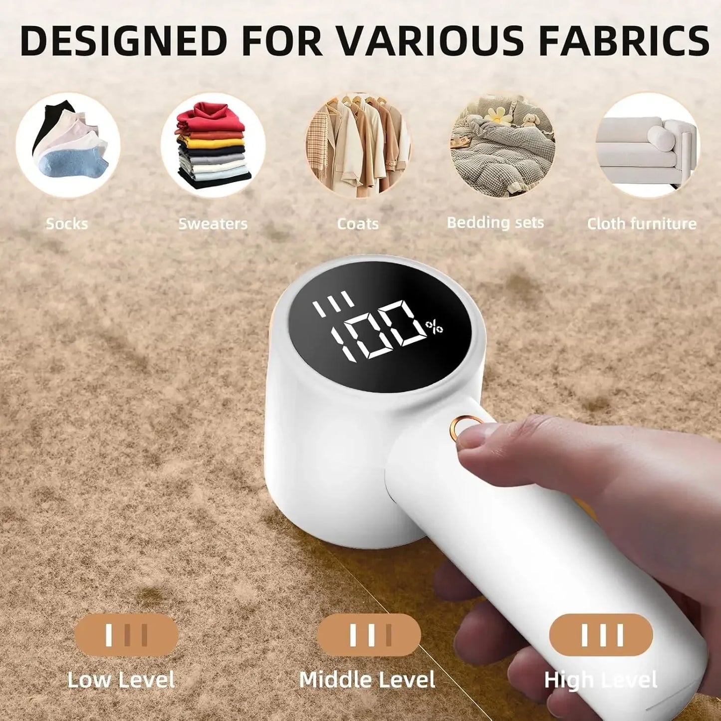 Electric Lint Remover - Rechargeable Fabric Shaver