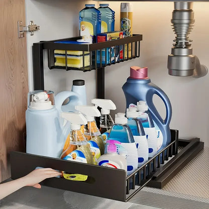2-Tier Organiser Black | Storage Collection | Aroselle