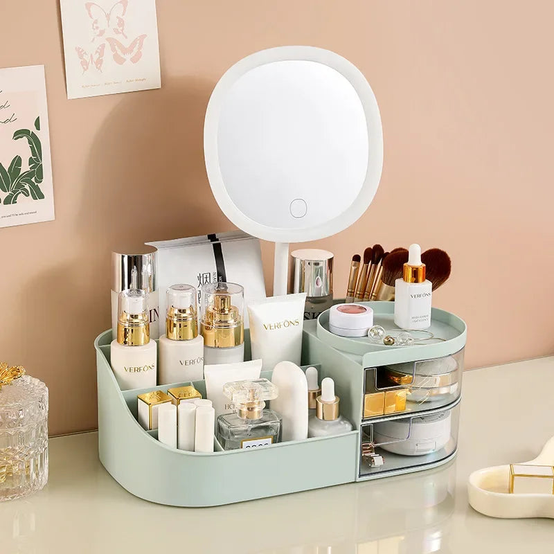 Makeup Organiser With Mirror