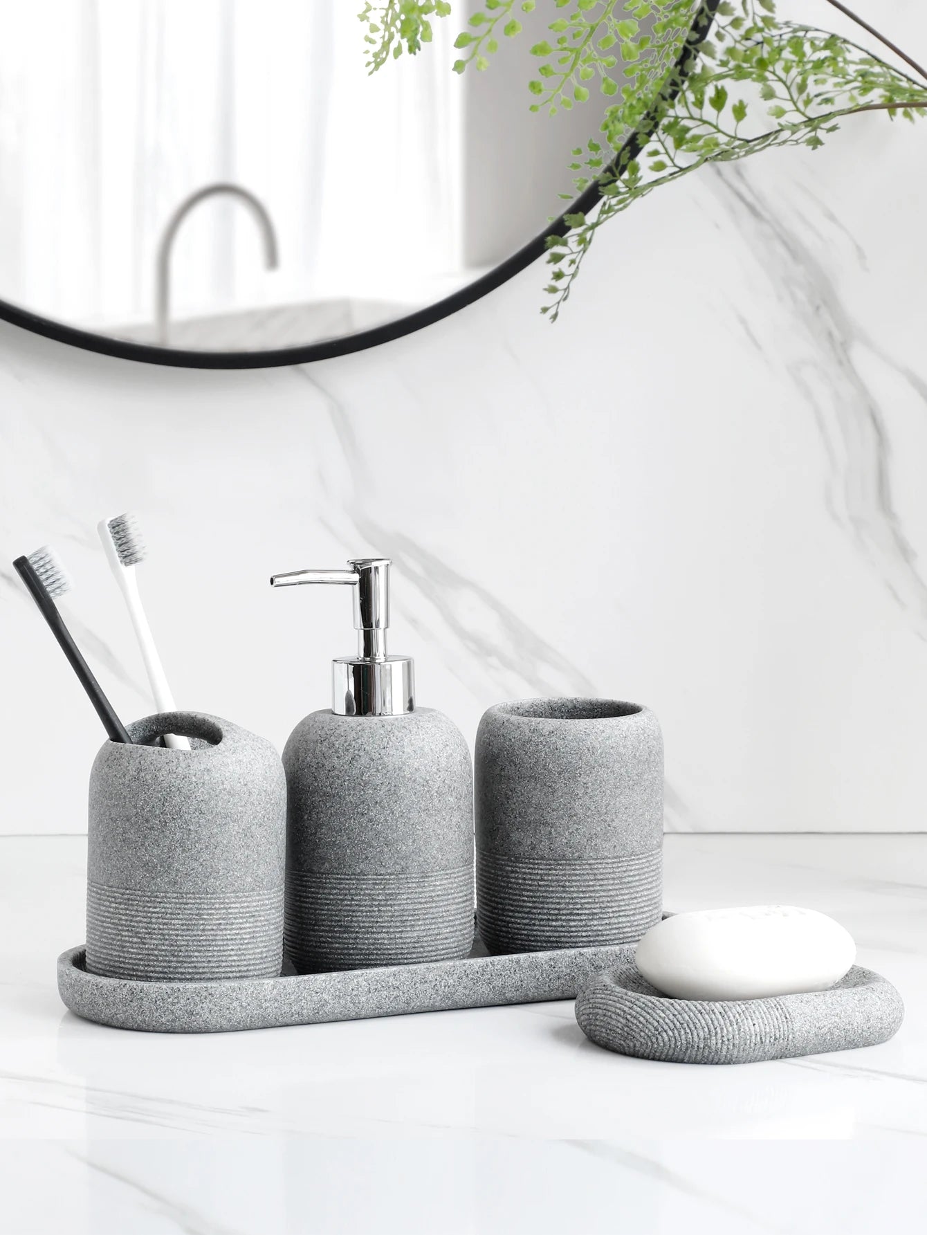 Ceramic Bathroom Accessories Set