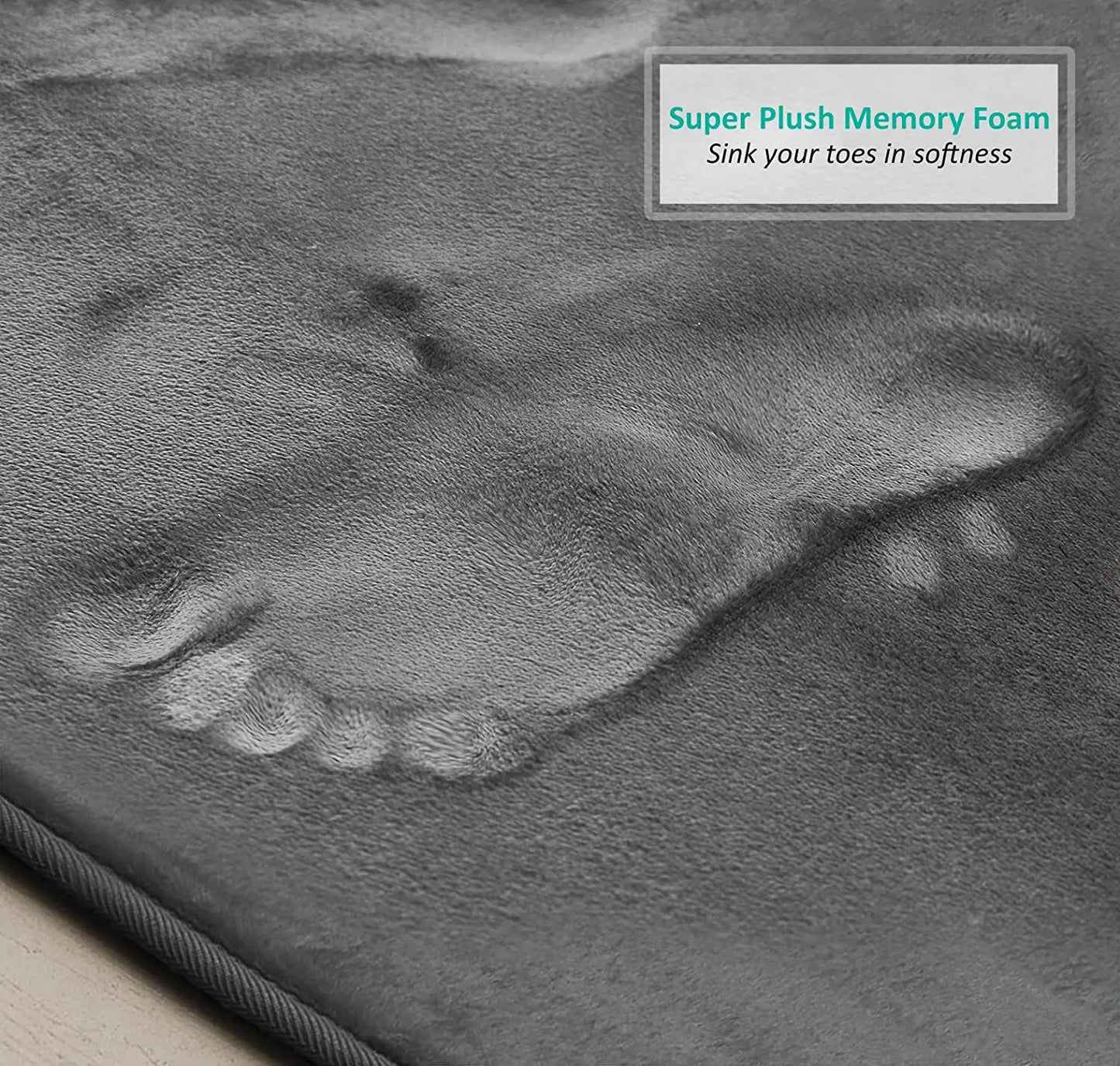 3-Piece Velvet Bath Mat Set | Bathroom Collection | Aroselle