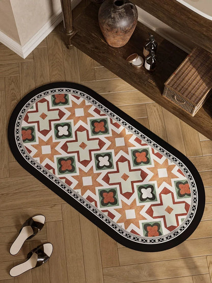 Retro Style Bathroom Mat Set (3pieces)