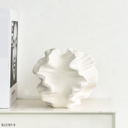 Ceramic Coral Vase - Minimalist Nordic Art Ornament