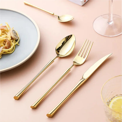 Golden Cutlery Set For One | Kitchen Collection | Aroselle