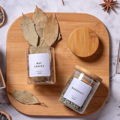 Glass Jars For Seasoning - Kitchen