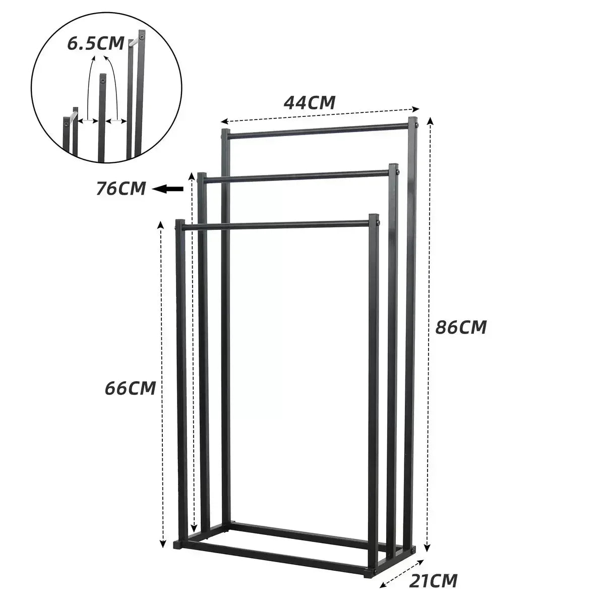 Standing Towel Rack - Metal