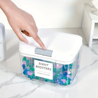 Laundry Pod Holder With Lid | Storage Collection | Aroselle