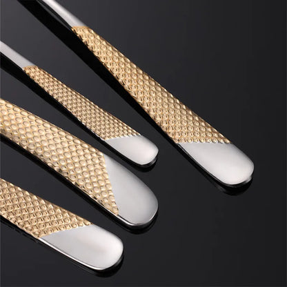 Diamond Handle Cutlery Set (4PCS) | Kitchen Collection | Aroselle