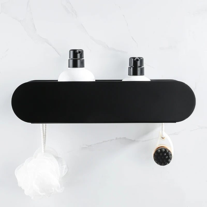 Black Aluminum Bathroom Shelf Caddy | Bathroom Collection | Aroselle