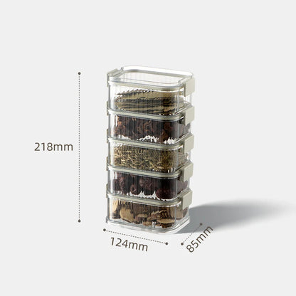 Stackable Herb Storage Containers Set