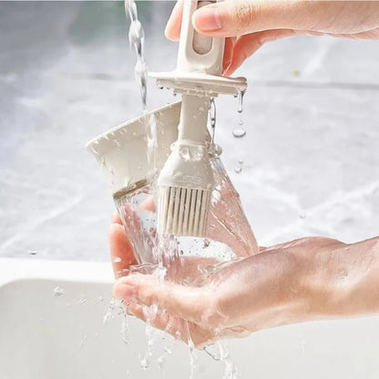 Silicone Oil Dispenser Bottle with Brush