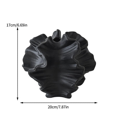 Ceramic Coral Vase - Minimalist Nordic Art Ornament