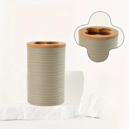 Bamboo Toilet Accessories Set (6PCS)