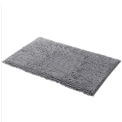 Ultra Soft, Non Slip and Quick Dry Chenille Bath Mat | Bathroom Collection | Aroselle