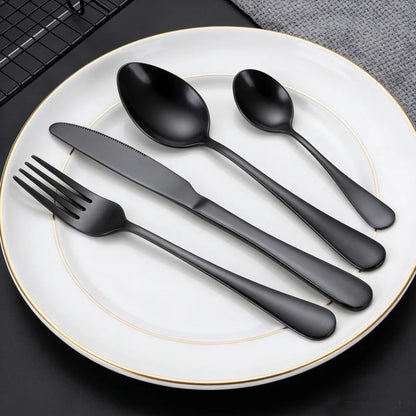 Black Cutlery Set (30PCS) | Kitchen Collection | Aroselle