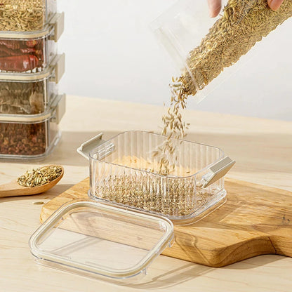 Stackable Herb Storage Containers Set