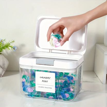 Laundry Pod Holder With Lid | Storage Collection | Aroselle