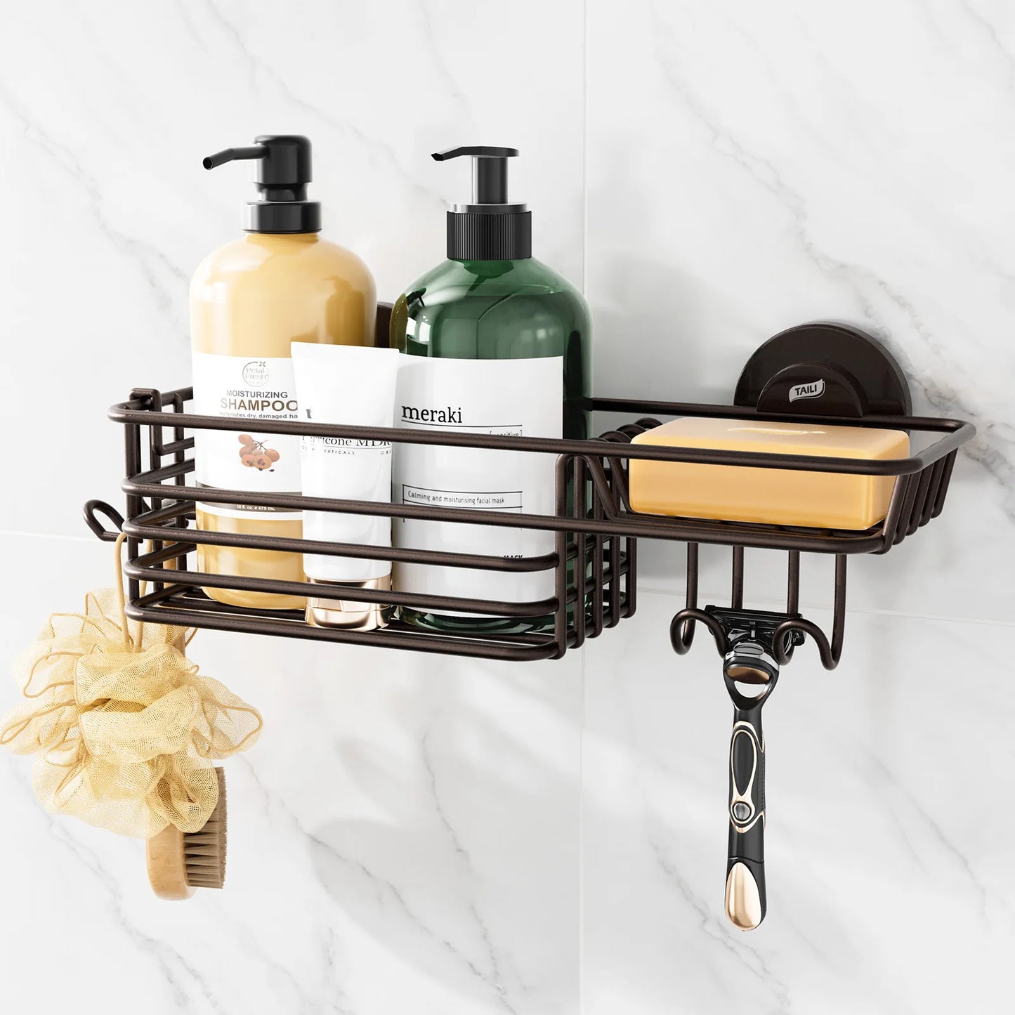 No Drill Wall Mounted Rack | Bathroom Collection | Aroselle
