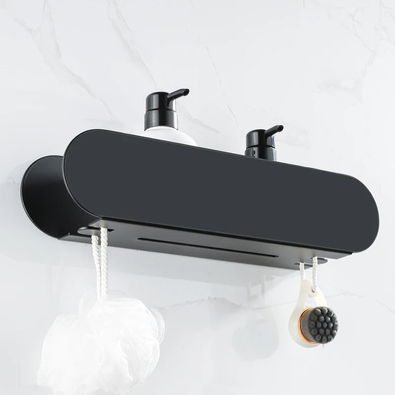 Black Aluminum Bathroom Shelf Caddy | Bathroom Collection | Aroselle