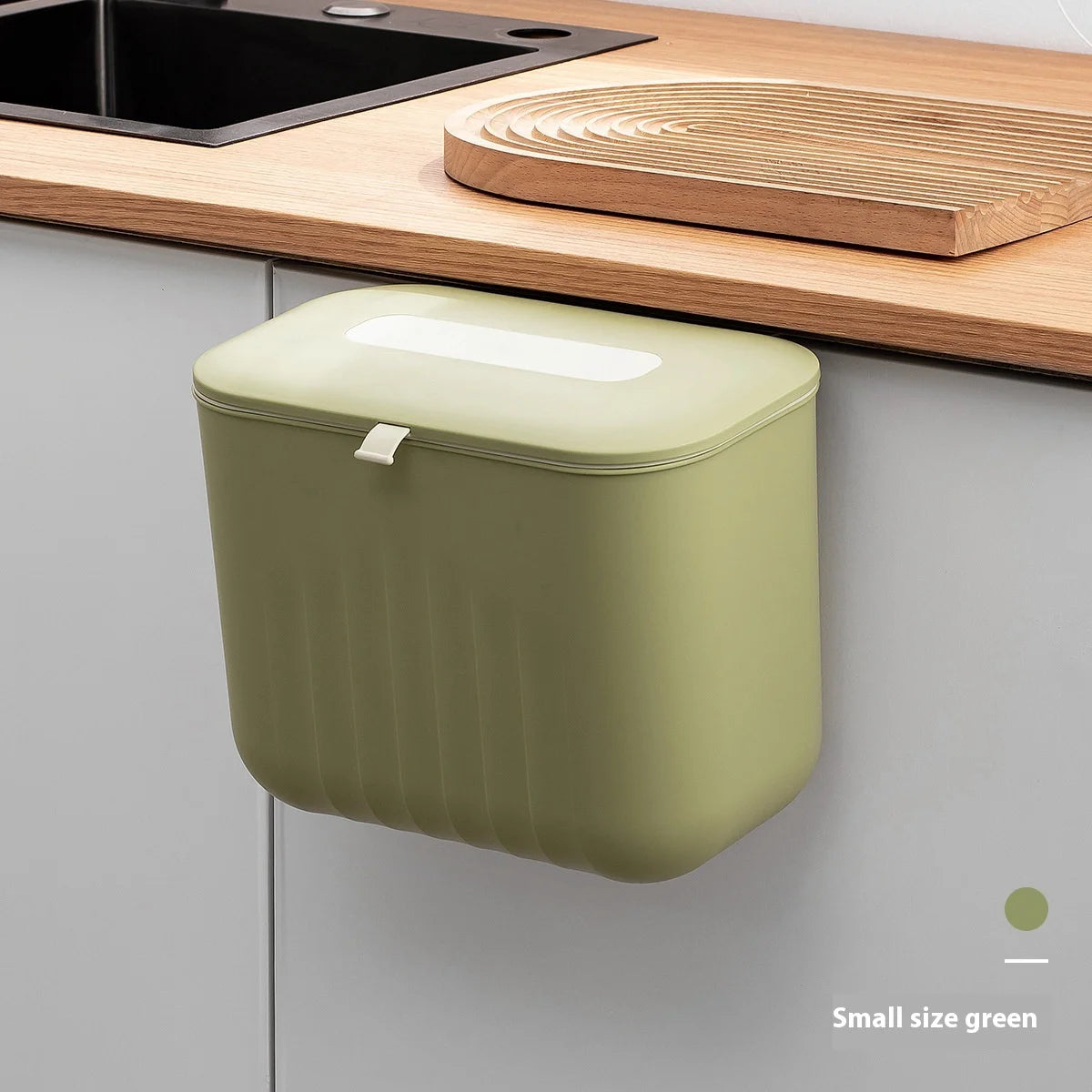 Wall-Mounted Food Trash Bin - Kitchen