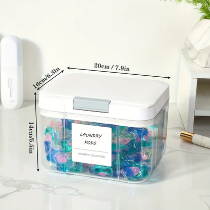 Laundry Pod Holder With Lid | Storage Collection | Aroselle