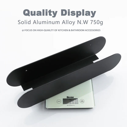 Black Aluminum Bathroom Shelf Caddy | Bathroom Collection | Aroselle