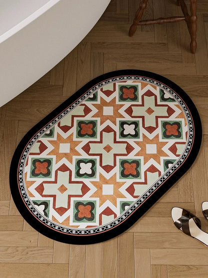 Retro Style Bathroom Mat Set (3pieces)