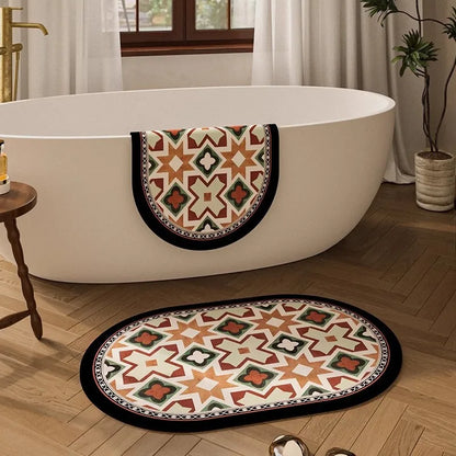 Retro Style Bathroom Mat Set (3pieces)