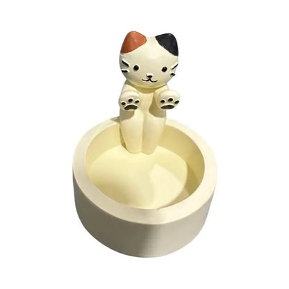 Cute Candle Holder With Cat