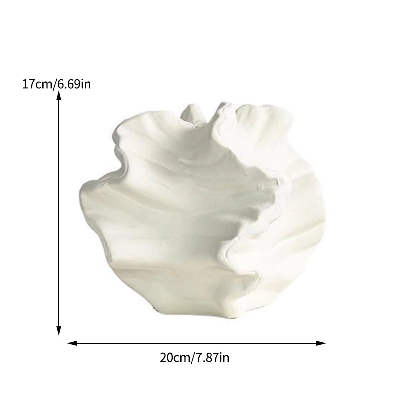 Ceramic Coral Vase - Minimalist Nordic Art Ornament