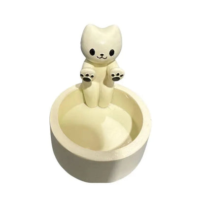 Cute Candle Holder With Cat