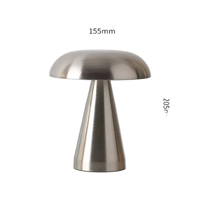Metallic LED Mushroom Table Lamp